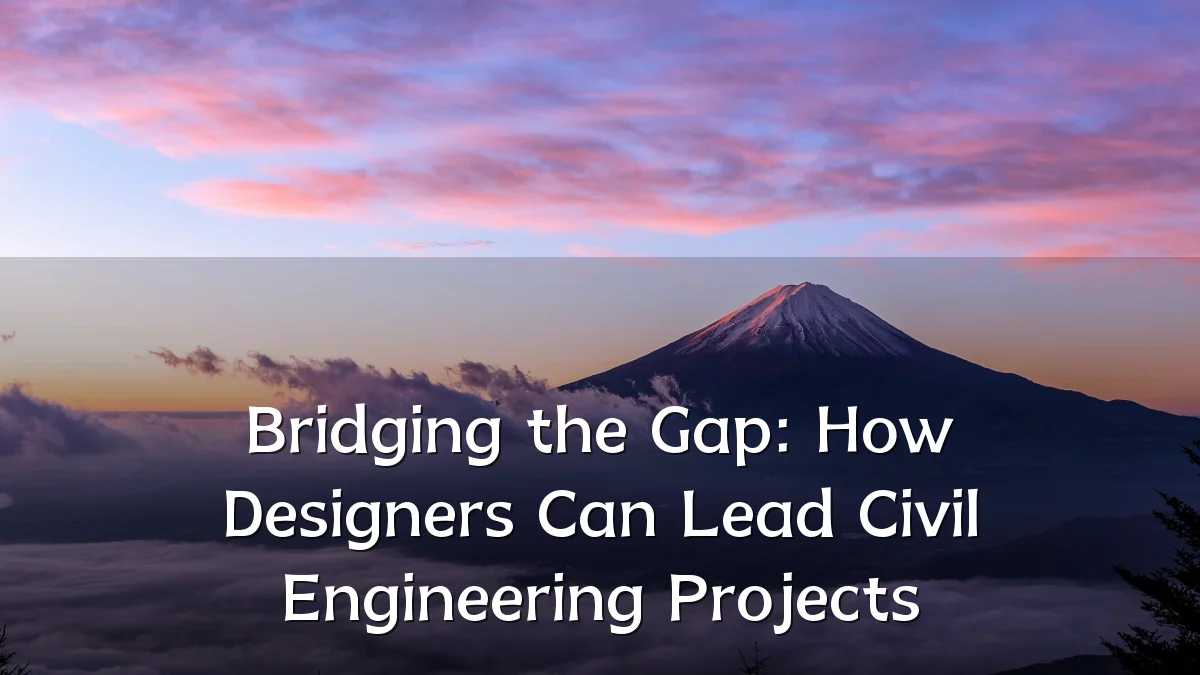 Bridging the Gap: How Designers Can Lead Civil Engineering Projects