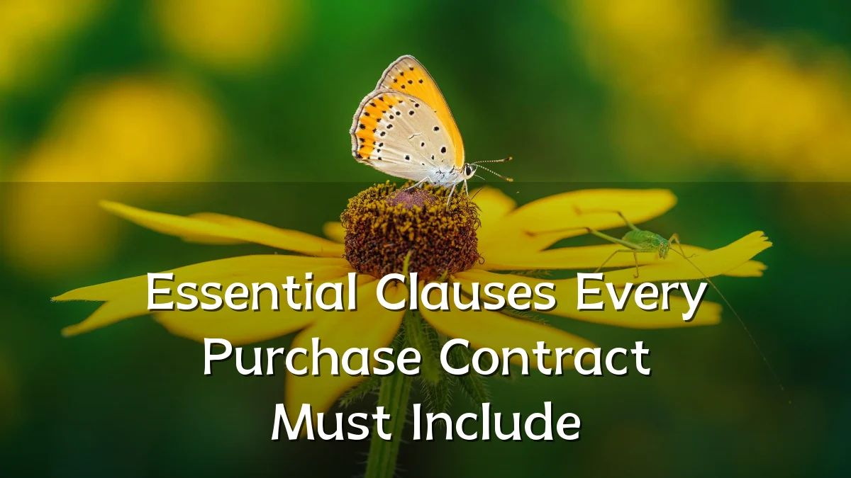 Essential Clauses Every Purchase Contract Must Include
