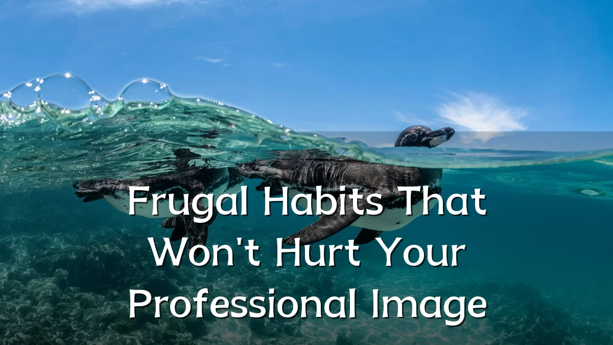 Frugal Habits That Won't Hurt Your Professional Image